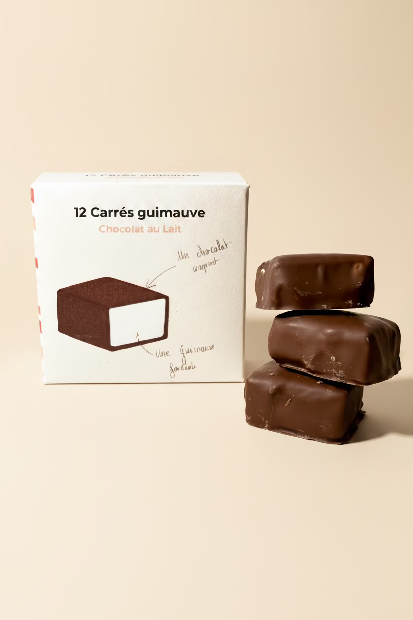 12 Carrés guimauves