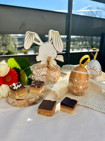 Lot 1 Lapin + 2 oeufs Art Nouveau